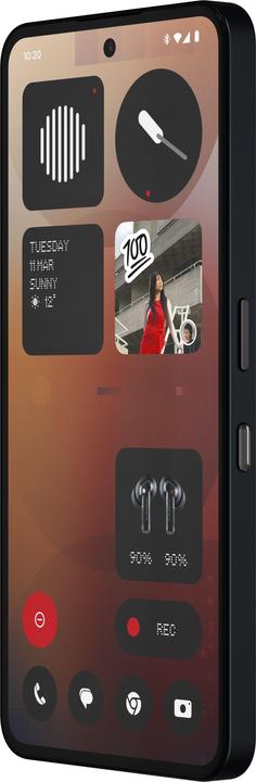 Actual product image Nothing Phone (3a) (256 GB, Black, 6.77", Dual SIM, 50 Mpx, 5G)