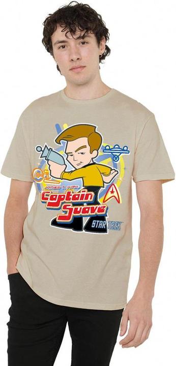 Actual product image Star Trek Quogs Mens Captain Suave T-Shirt (M)