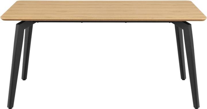 Produktbild AC Design Cadiz Esstisch Basel-Stoff, beige 24, Sockel aus (160 x 90 x 75 cm)