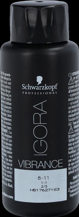 Actual product image Schwarzkopf Professional IGORA Vibrance Hair Tint NEW (8-11 Light blonde Cendré Extra)