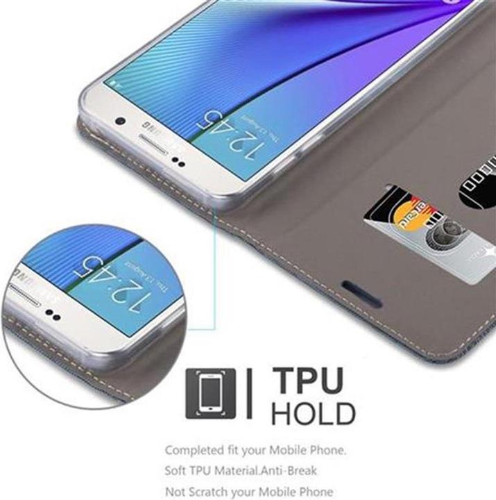 Actual product image Cadorabo Book Jeans Optics Cover (Samsung Galaxy Note 5)