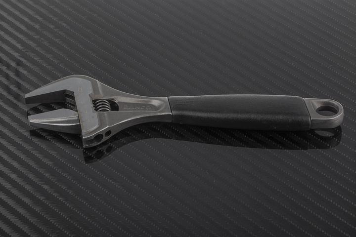 Produktbild Bahco ERGO 38-mm-Rollgabelschlüssel mit extragrosser Öffnungsweite, Zentralmutter und Gummigriff, phospha (38 mm)