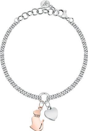 Produktbild Morellato Charming bicolor bracelet Cat&Heart Mascotte SAVL11