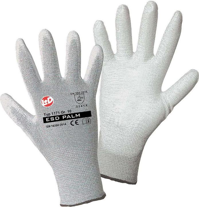 Actual product image Worky Fine knit glove ESD Nylon/PU (9)