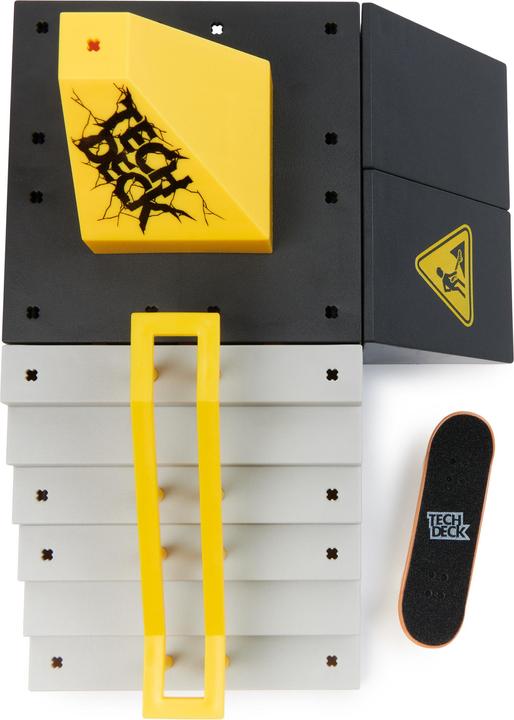 Produktbild Spin Master Tech Deck, Pyramid Shredder, X-Connect Park Creator, anpassbares und aufbaubares Rampenset mit Finge