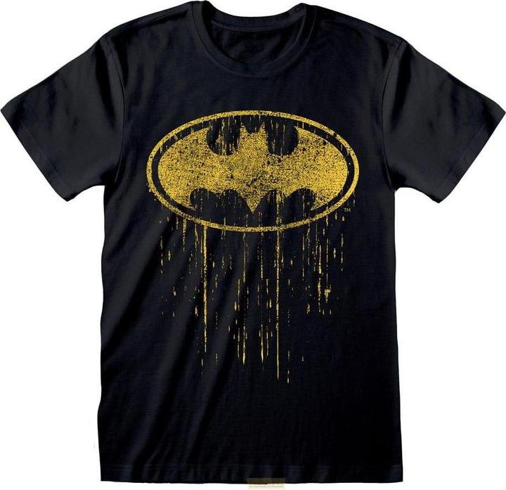Actual product image Heroes Inc Batman T-Shirt Dripping Symbol size M (M)