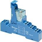 Actual product image Finder Complete relay 8A 2C/O 24V DC, with LED, complete with relay, socket with "Push-In" terminals u