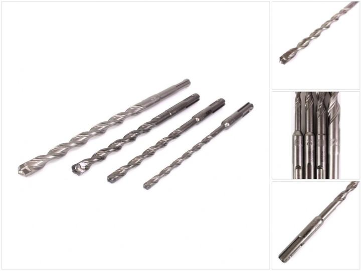Image du produit Bosch Professional Zubehör 4 Forets, fraises SDS-Plus-7 pour Marteau perforateur GBH Bosch (6 mm, 8 mm, 10 mm, 12 mm)