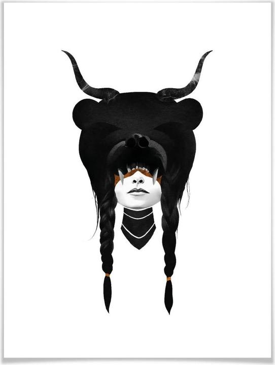 Image du produit Trenddeko Guerrier des ours (100 x 120 cm)