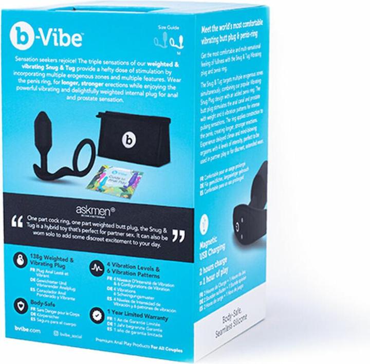 Productafbeelding B-Vibe Vibrerende Snug & Tug M