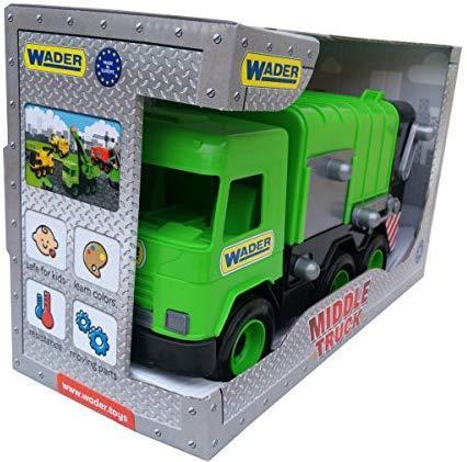 Produktbild New Ray Green Middle Truck Müllwagen im Karton