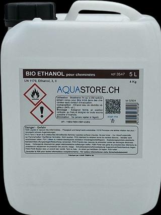 Actual product image Aquastore Bioethanol für den Kamin 5L - Umweltfreundlicher und geruchloser Brennstoff
