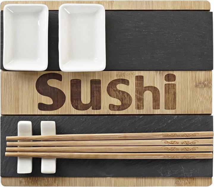 Produktbild Natura Punto Sushi Brett Holz und Schiefer (8 Stück)