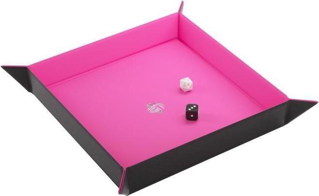 Gamegenic GGS60049 - Magnetic Dice Tray Square Black&Pink