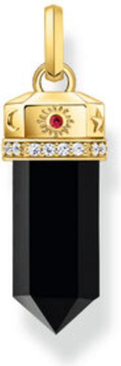 Produktbild Thomas Sabo Kettenanhänger mit facettiertem Onyx vergoldet (925er Silber/Silber)