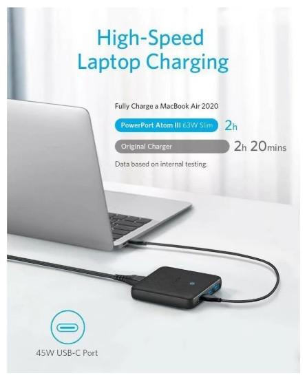 Image du produit Anker PowerPort Atom III Slim (65 W)