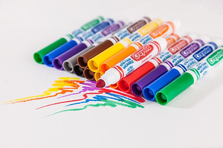 Produktbild Crayola Ultra Clean Filzstifte mit Kegelspitze (Multi, 8 x)