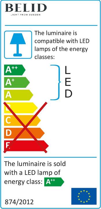 Energy Label Belid Diablo (G9, 600 lm)