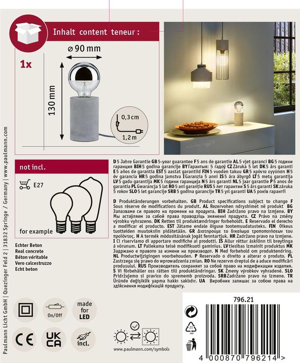 Produktbild Paulmann Neordic Mik (E27)