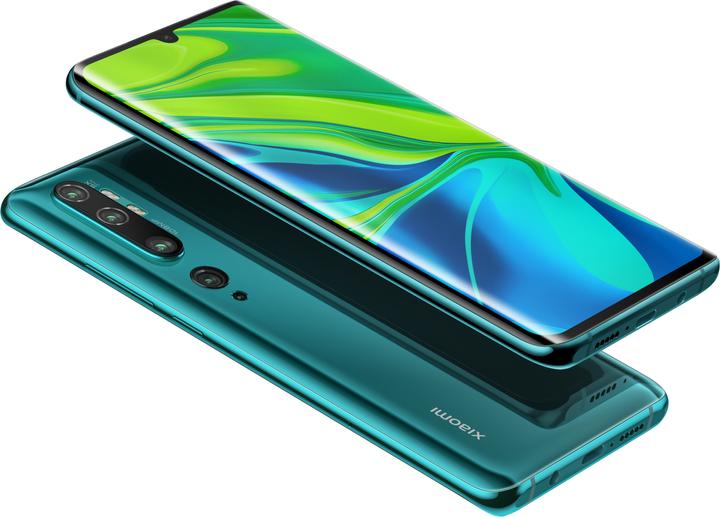 Produktbild Xiaomi Mi Note 10 (128 GB, Aurora Green, 6.47", Dual SIM, 108 Mpx, 4G)