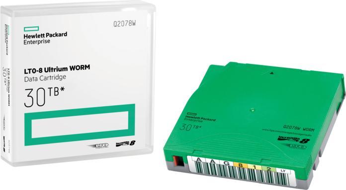HPE E LTO-8 Ultrium WORM 20 Data Cartridges Custom Labeled with Cases (LTO, 30000 GB)