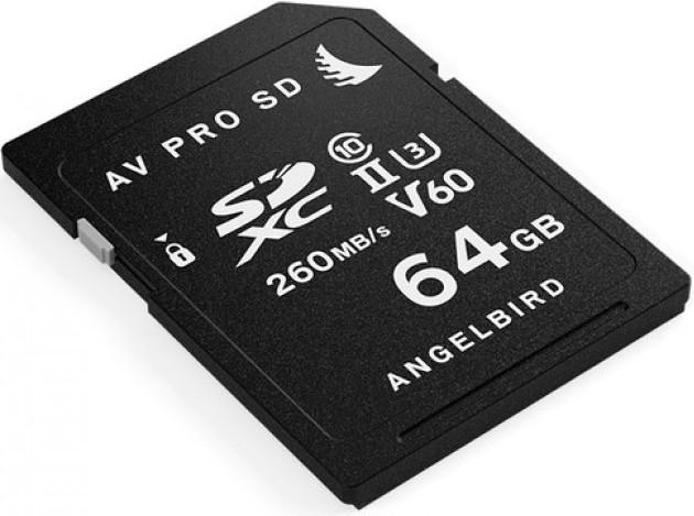 Actual product image Angelbird AV PRO V60 (64 GB, SDXC, U3, UHS-II)
