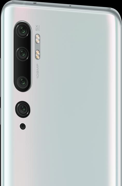 Produktbild Xiaomi Mi Note 10 (128 GB, Glacier White, 6.47", Dual SIM, 108 Mpx, 4G)