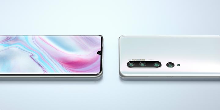 Produktbild Xiaomi Mi Note 10 (128 GB, Glacier White, 6.47", Dual SIM, 108 Mpx, 4G)
