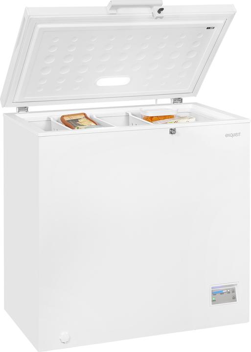 Produktbild Exquisit GT200-HE-040C weiss (Freistehend, 198 l)