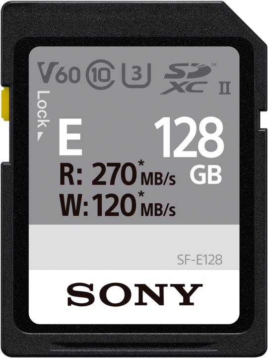Actual product image Sony SF-E series (128 GB, SDXC, U3, UHS-II)