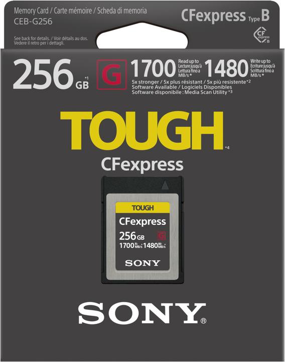 Produktbild Sony CFexpress Tough (256 GB, CFexpress Typ B)