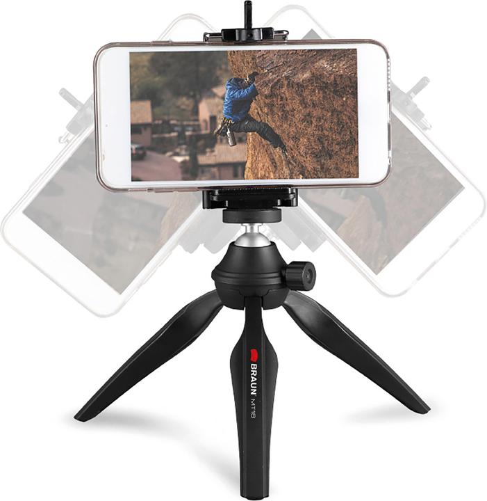 Produktbild Braun Photo BRAUN Table Tripod MT-18 mit Smartphone-Halter (Kunststoff, Metall)