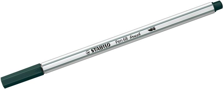 Image du produit STABILO Pen 68 brush Stylo feutre Premium (Vert olive, 1 x)