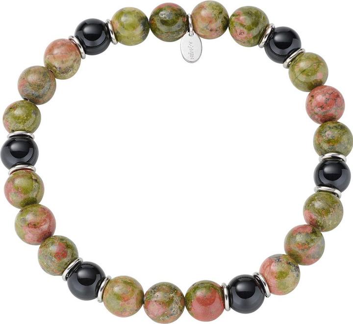 Actual product image Amen Agate Steel bracelet (Stainless steel)