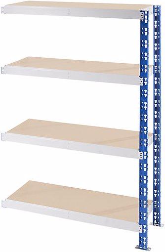 Produktbild eurokraft basic Universal-Steckregal, stabil, Spanplattenböden, HxBxT 1508x1025x500 mm, AR
