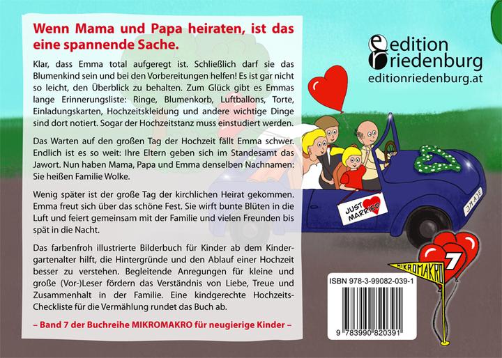 Image du produit Mama und Papa heiraten - Das Bilderbuch für alle Kinder, deren Eltern Hochzeit feiern (Allemand, Verena Herleth, Verena Bellmann, 2020)