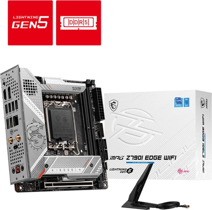 Image du produit MSI MPG Z790I Edge WIFI (LGA 1700, Intel Z790, Mini-ITX)