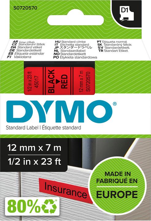 Actual product image Dymo S0720570 (1.20 cm, Red)