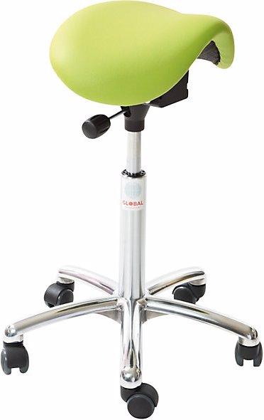 Immagine prodotto Global Stole Sgabello da lavoro con sedile ergonomico, piccolo, con meccanismo Easy, verde.
