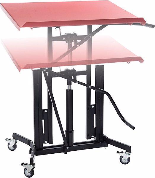 Produktbild Global Stole Materialständer XL, fahrbar, H-verstellb. 730 - 980 mm, 4 Ausleger mit LR