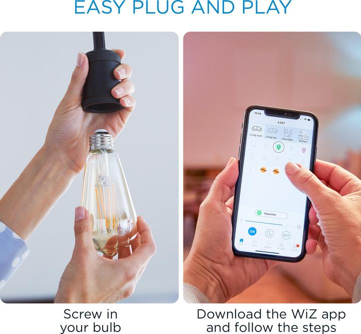 Actual product image WiZ Filament (E27, 6.70 W, 640 lm, 1 x, E)