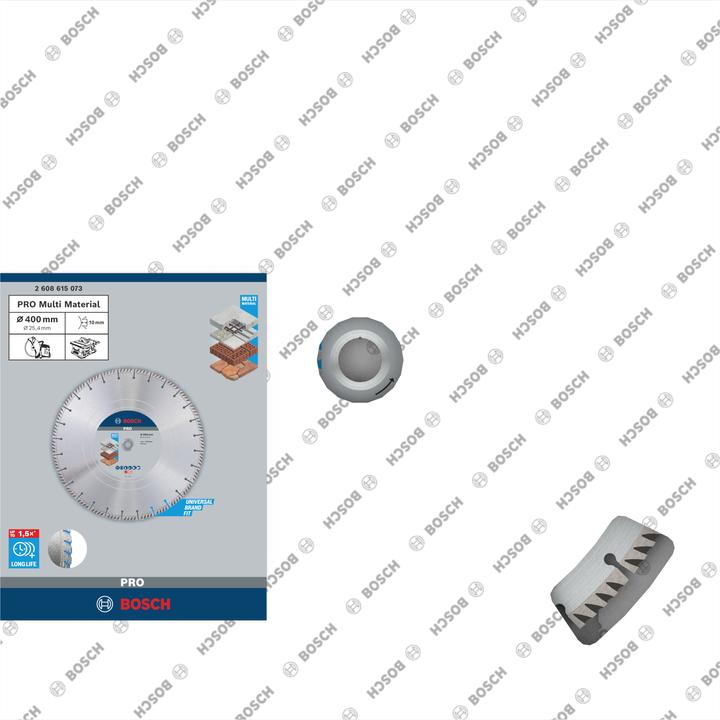 Produktbild Bosch Professional Zubehör PRO Multi Material Diamanttrennscheibe, 400 x 25,4 mm