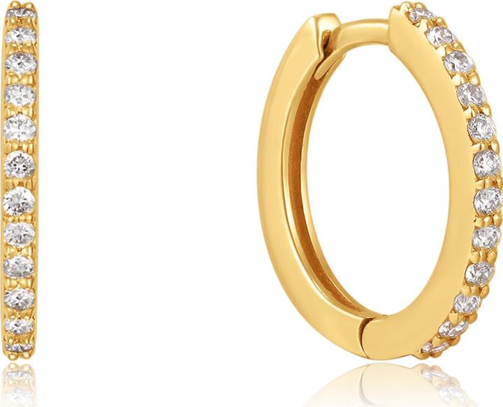 Produktbild Ania Haie 14Kt Gold Diamond Huggie Ohrringe (585er Gelbgold)