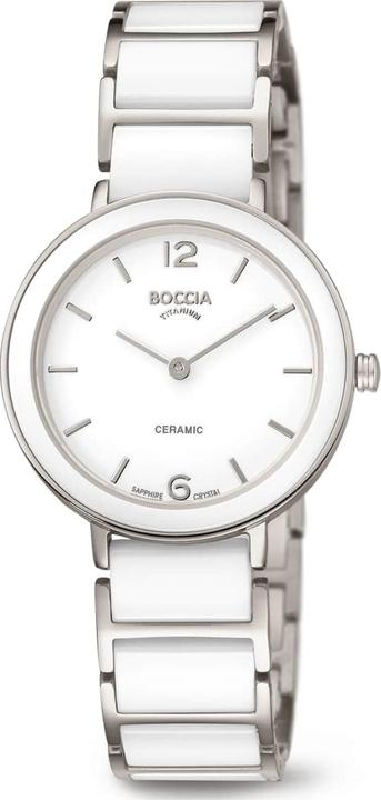 Actual product image Boccia 3311-01 Ladies Watch Ceramic Titanium 32mm 5ATM (Analogue wristwatch, 32 mm)