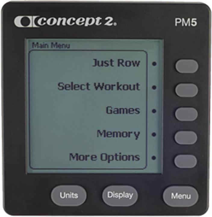 Actual product image Concept2 Model E with PM5 monitor