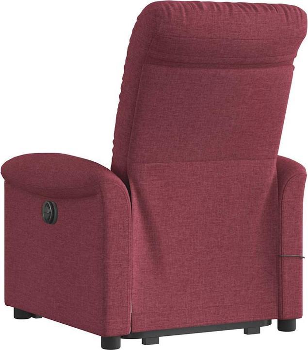 Actual product image VidaXL Massage chair with stand-up aid wine red fabric