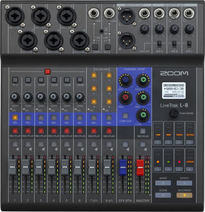 Actual product image Zoom L-8 LiveTrak (Studio- and Livemixer)