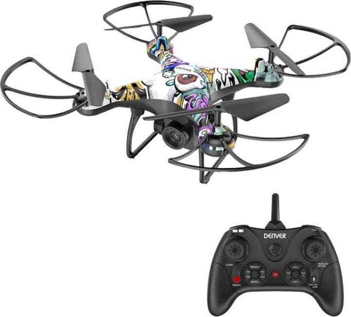 Actual product image Denver DCH-350 Camera Drone Quadrocopter Multicolor 4 Rotors 1600 mAh (22 min, 270 g, 1 Mpx)