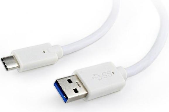 Actual product image Gembird CCP-USB3-AMCM-W-0.5M USB Cable 0.5 m USB A USB C White (0.50 m, USB 3.0)