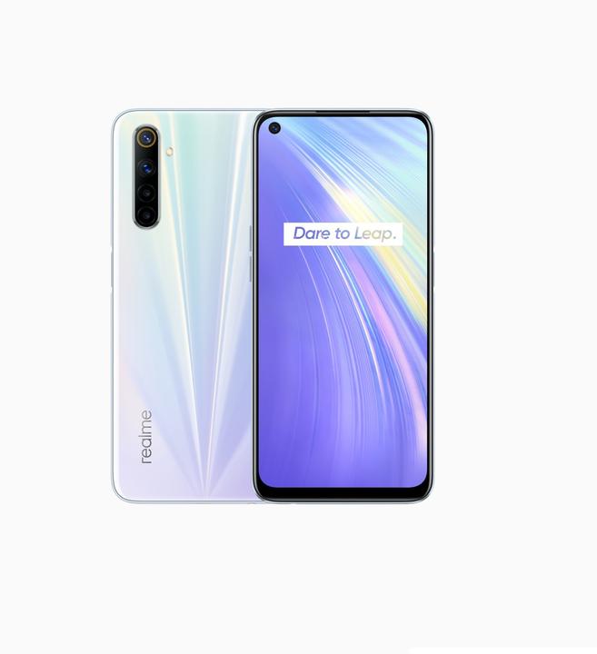 Immagine prodotto realme 6 (8GB) (128 GB, Cometa Bianca, 6.50", Doppia SIM + SD, 64 Mpx, 4G)